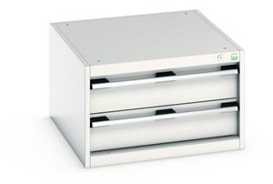 Bott Cubio Tool Storage Drawer Units 650 mm wide 750 deep Bott Cubio 2 Drawer Cabinet 650Wx750Dx400mmH